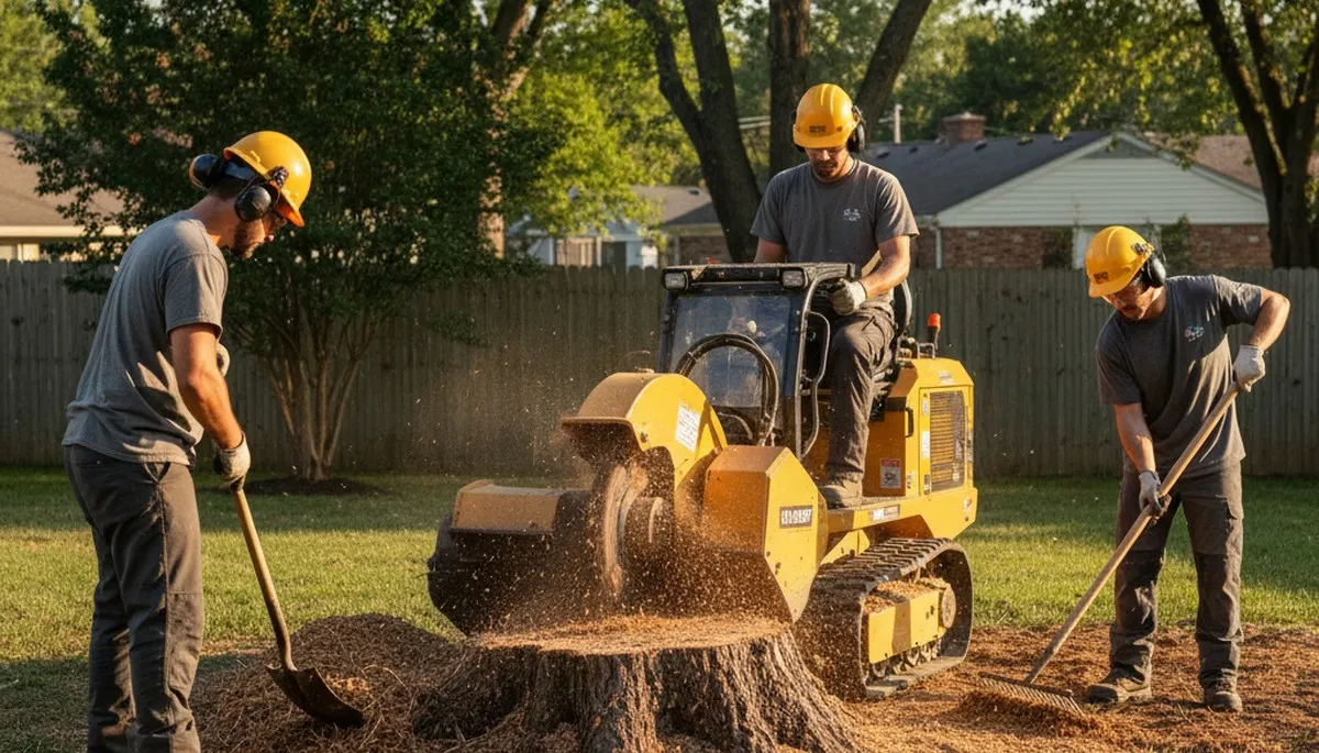 Stump removal service in Burlington, NC by Tree Service Burlington NC