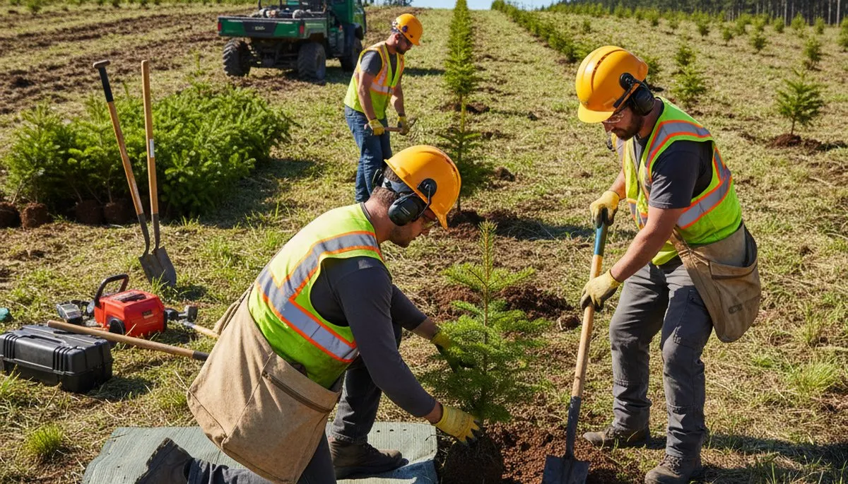 Tree planting service in Burlington, NC by Arbor Tree Care for residential and commercial properties